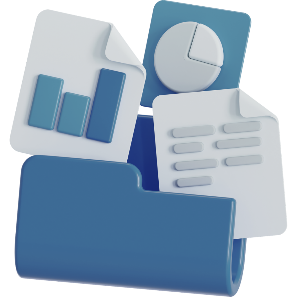 3D icon of files in a folder representing the Wiki page on Neuromonitoring Analytics Network