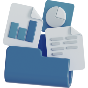 3D icon of files in a folder representing the Wiki page on Neuromonitoring Analytics Network
