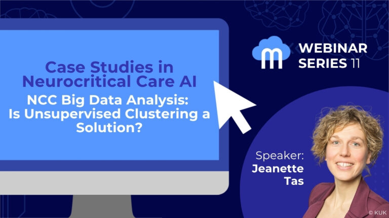 Webinar Series: NCC Big Data Analaysis: Is Unsupervised Clustering a Solution? with speaker Jeanette Tas