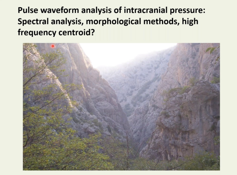 Lecture 8: Waveform Analysis of Intracranial Pressure