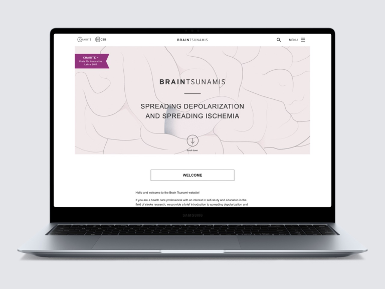 mockup of braintsunamis.com